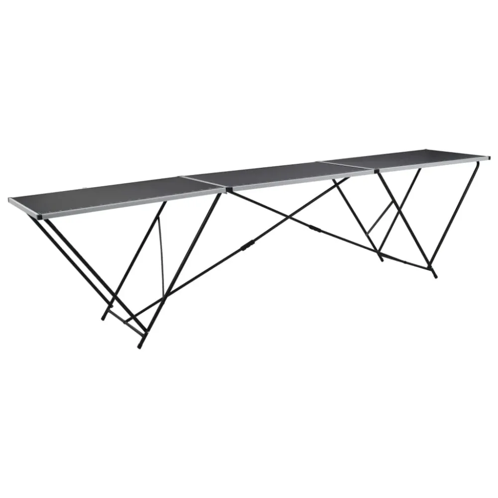 Hopfällbart tapetbord MDF och aluminium 300x60x78 cm 8718475857525