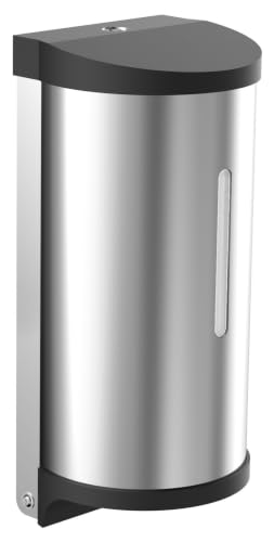 EMCO SYSTEM2 Desinfektionsdispenser för stående eller väggmontering, sensorstyrd desinfektionsmedelsdispenser perfekt flytande desinfektionsmedel, hållbar desinfektionspelare 4018445127240