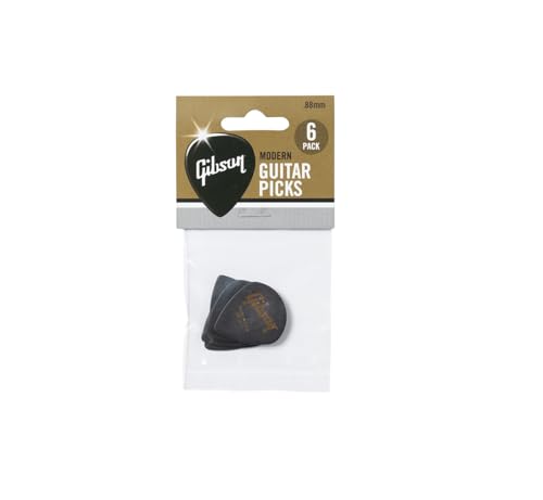 GIBSON ACCESSORIES plektrum moderna 6 pack, 0,88 mm, svart (APRM6 88) 711106025681