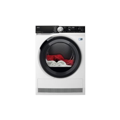AEG Series 9000 TR9W80690, Fristående, Frontmatad, Värmepump, Vit, Rotations , Höger 7332543840625