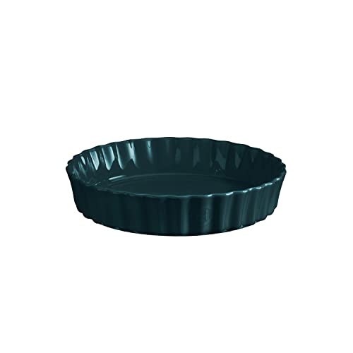Emile Henry 736024 Hög stekpanna/tårttallrik 24 cm, keramik Belle Ile 3289317360244