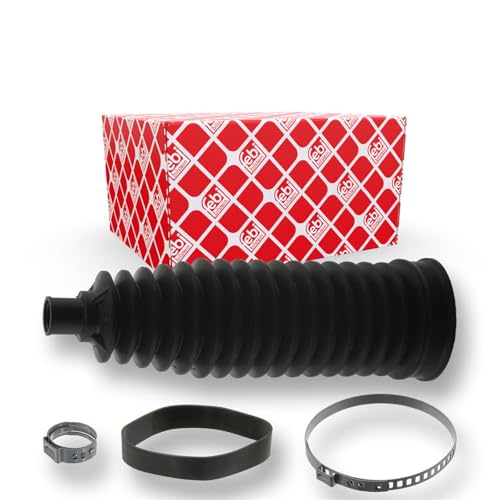 FEBI BILSTEIN 40937 Jeu de joints soufflets, direction Thermoplastique Essieu avant gauche, droit avec bague d'étanchéité, colliers 4027816409373