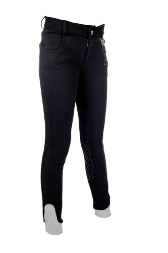 HKM sport dekoration unisex slang ridbyxor barn lätt silikonknäsats Weiß 122 4057052123474