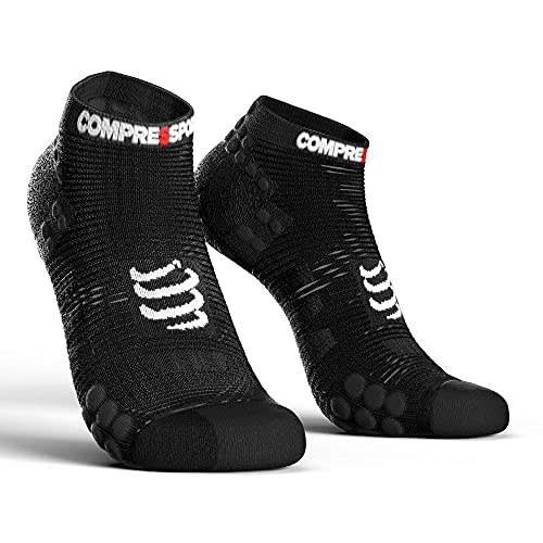 COMPRESSPORT Herr V3 strumpa låg löparstrumpa djup (2 pack) 7640174270286