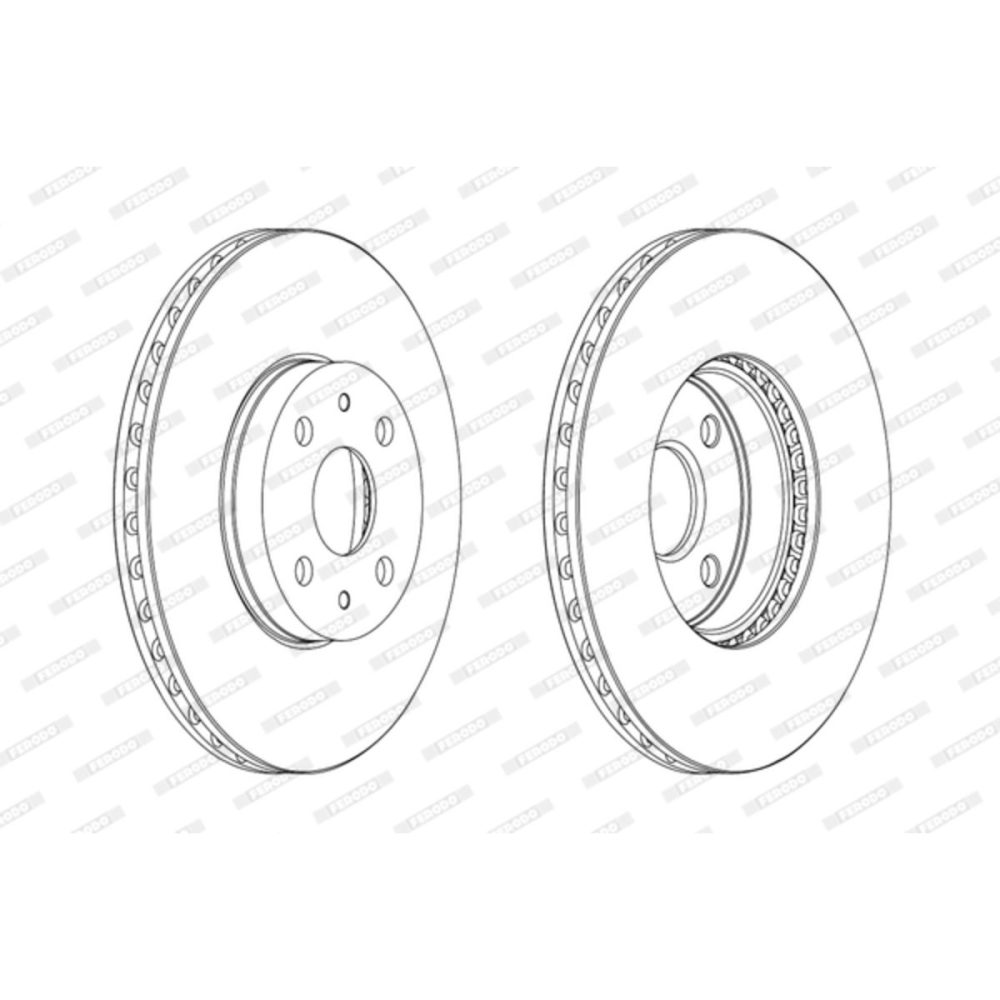 Bromsskiva Ferodo DDF1780C