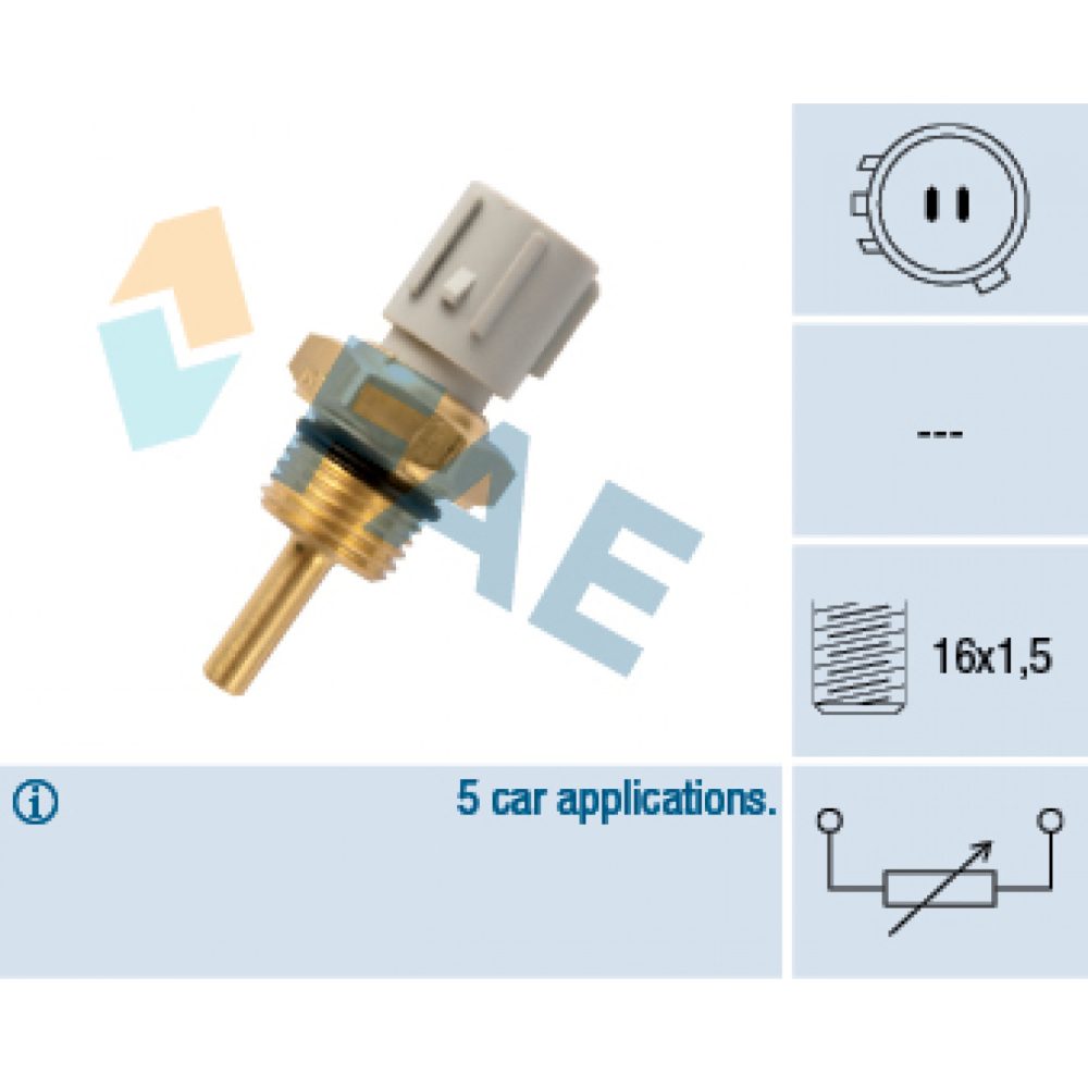 FAE 32590 Sonde De Température Liquide Refroidissement HONDA: Legend 2 Coupe 8435050614921