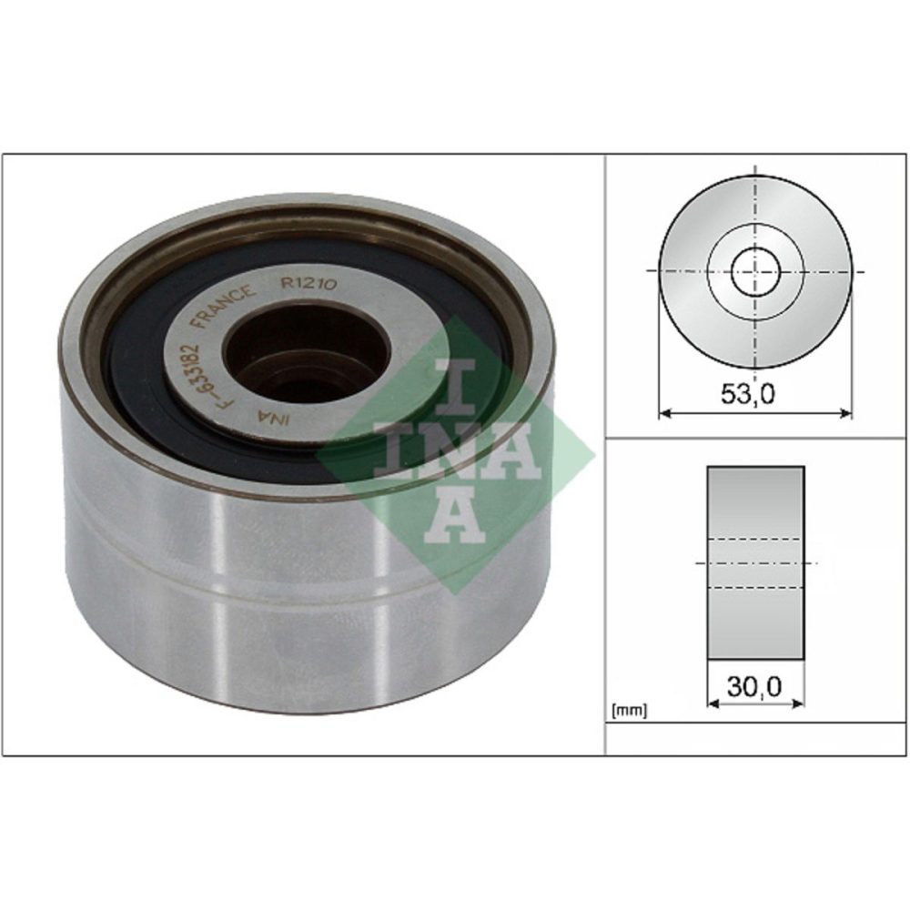 INA 532 0885 10 Styrrulle, kuggrem 53mm 4014870508302
