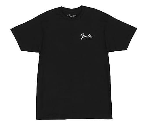 Fender Transition Logo T shirt, Svart, L 717669718121