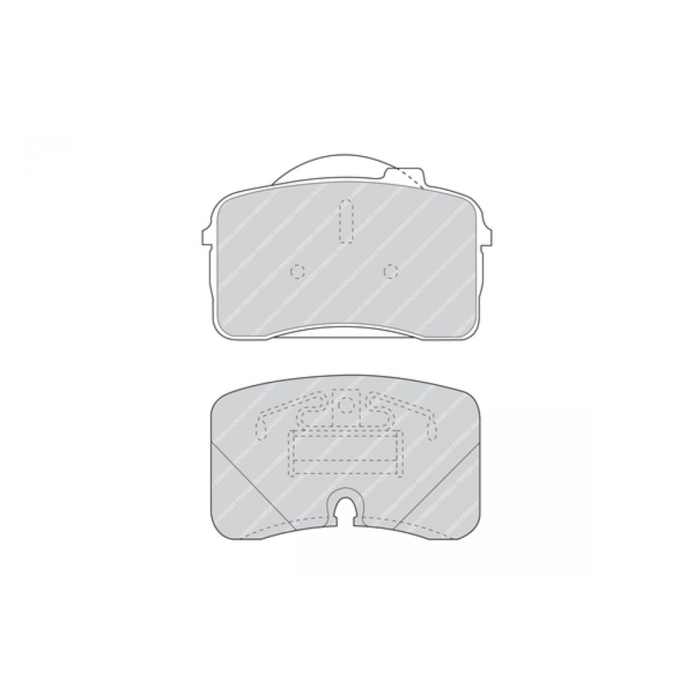 FERODO PREMIER FDB855 Jeu de plaquettes frein préparé pour indicateur d'usure avec clip piston 5016687115673