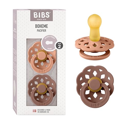 BIBS napp Boheme latex 2 pack 6 18mån, peach/woodchuck 5713795229277
