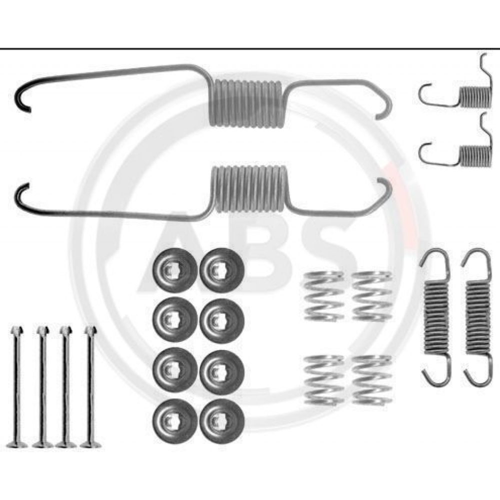 A.B.S. 0685Q Kit d’accessoires, mâchoire de frein TOYOTA: Land Cruiser Prado 70 SUV, SUV Cabriolet, HILUX 5 Pick up