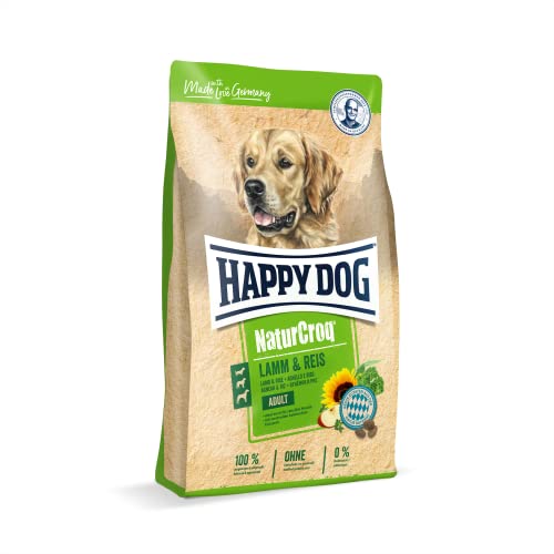Happy Dog 60529 NaturCroq lamm & ris torrfoder med inhemska örter för vuxna hundar 1 kg innehåll 4001967117066
