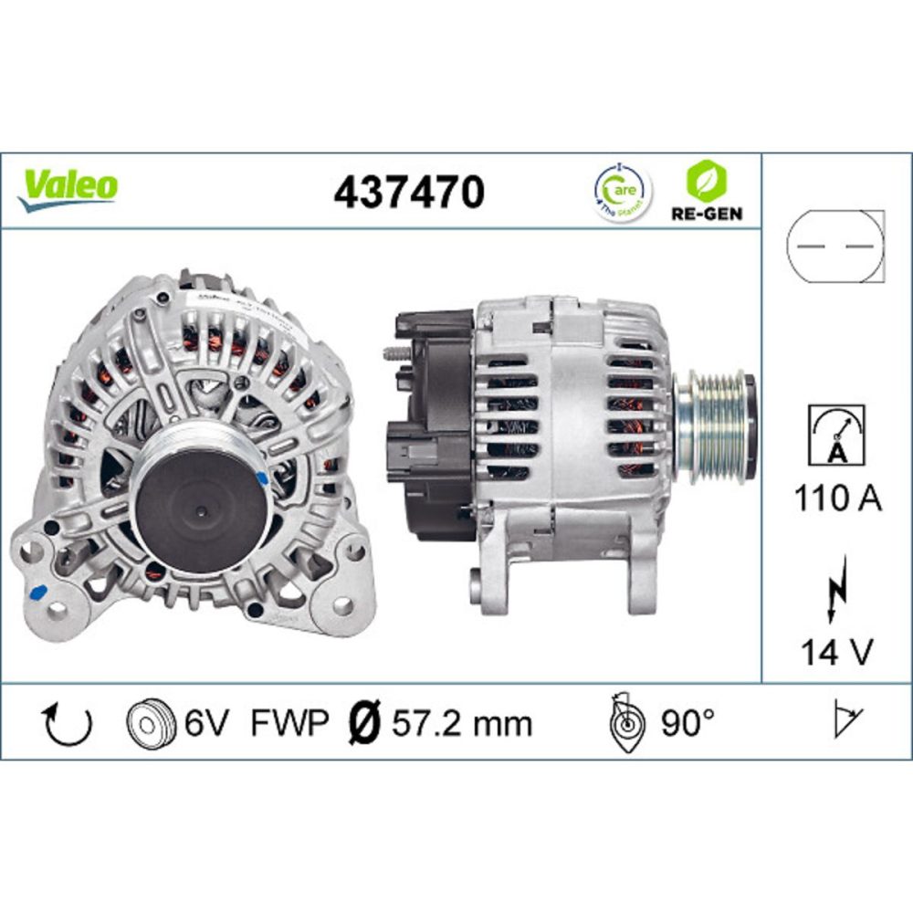Generator Valeo 437470 3276424374707