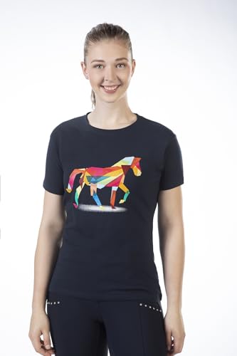 HKM Precious T shirt, mörkblå, M 4057052574696